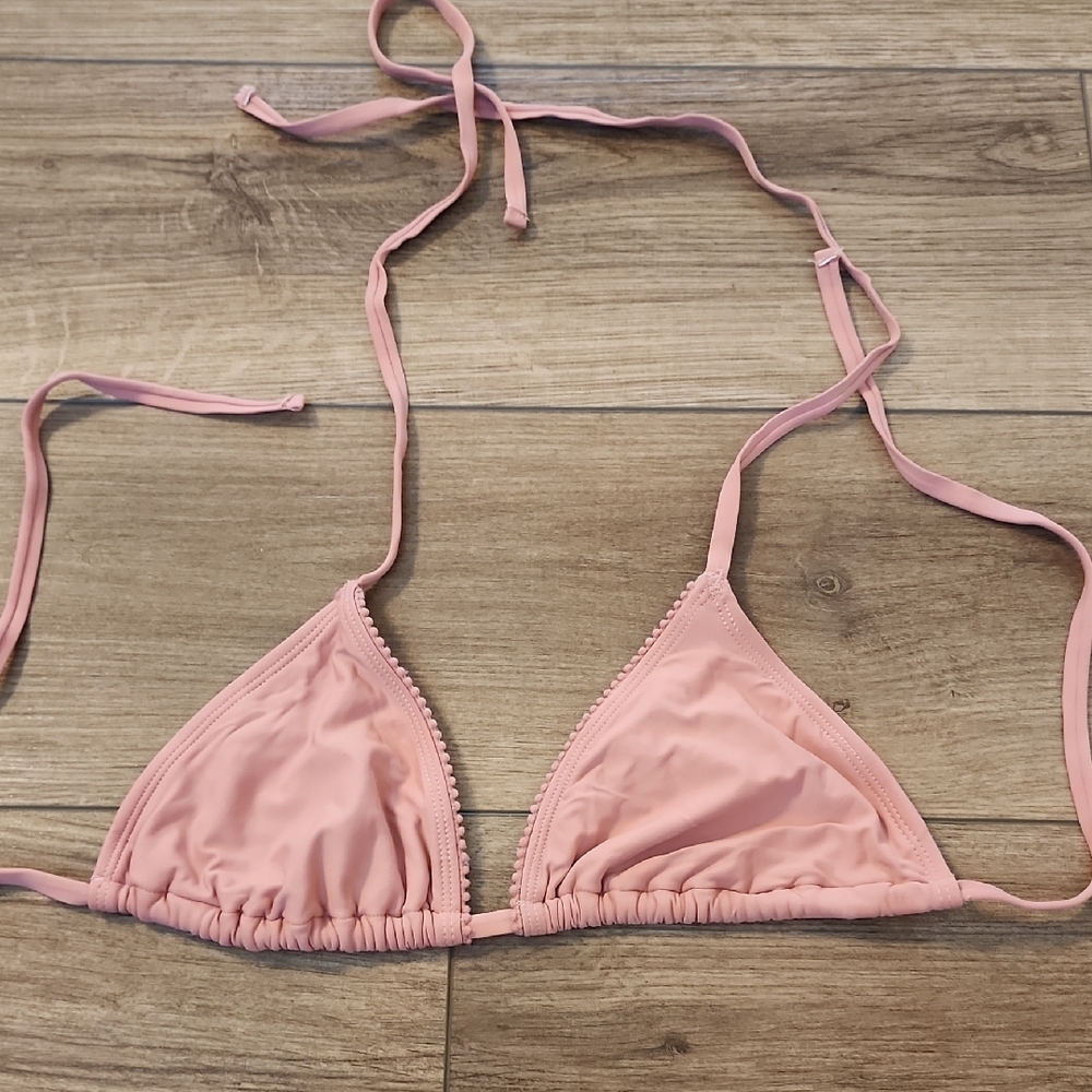 Pink Triangle Bikini Top